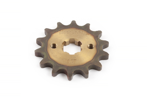 Звезда ведущая (420-14) 17мм сталь, закаленные зубья pitbikemarket.ru