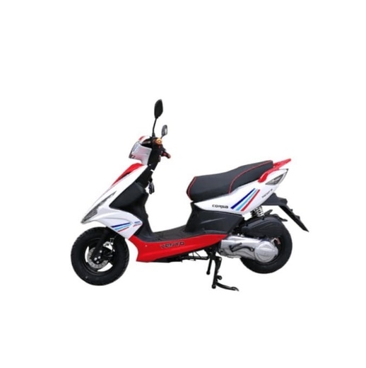 Скутер VENTO CORSA 49 cc (150)  сигнализация Собранный Красно-белый pitbikemarket.ru
