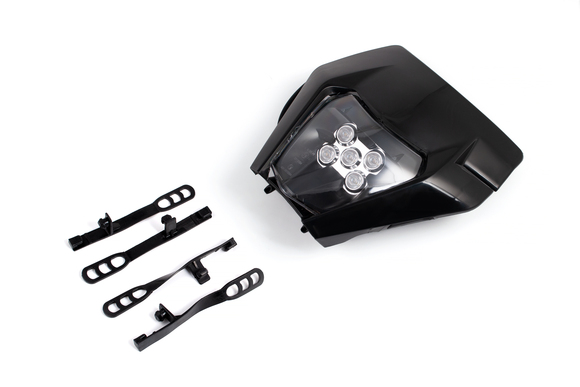 Фара в сборе для эндуро LED Extreme KTM, Altete, GR8, Avantis черная (без ходового) pitbikemarket.ru