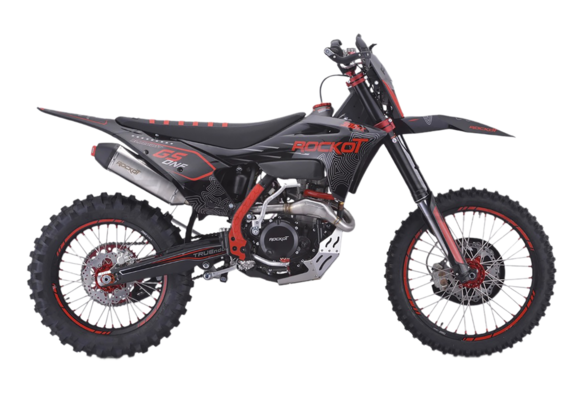 Мотоцикл эндуро ROCKOT GS ONE Blackout (300сс, 177ММ, 21/18) pitbikemarket.ru
