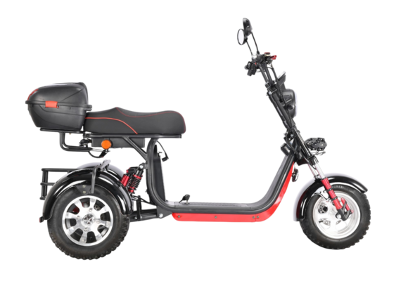 Электротрицикл WHITE SIBERIA PRO TRIKE 3000W BLACK (колёса allroad) pitbikemarket.ru